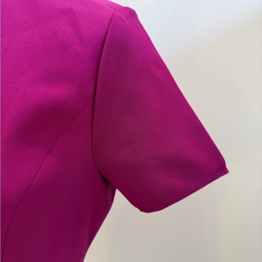 Elie Tahari Saylah Sheath Dress Size 6 Wedding Guest Quiet Luxury Preppy Fuscia - Picture 6 of 11